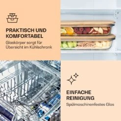 Aufschnittbox Mit Deckel 1,6 Liter 2er Set Glas Bambus Hitzebeständig -Haushaltsgeräte Geschäft 10038231 de 0004 logo