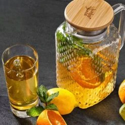 Karaffe Borosilikatglas Bambusdeckel Filteraufsatz Silikonring -Haushaltsgeräte Geschäft 10038237 yy 0005 logo