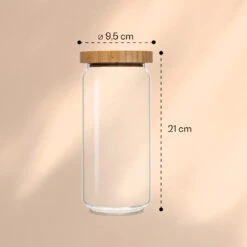 Stapelglas Mit Bambusdeckel 1000 Ml Stapelbar Luftdicht -Haushaltsgeräte Geschäft 10038241 yy 0006 logo