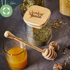 Eckiges Glas Mit Bambusdeckel Luftdicht Mit Silikonring 10x25x10 Cm 3x 2000 Ml -Haushaltsgeräte Geschäft 10038255 yy 0007 logo