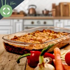 Ofenform 2600 Ml 355 X 55 X 220 Mm Hochwertiges Glas -Haushaltsgeräte Geschäft 10038266 yy 0006 logo