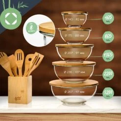 Glasschüssel 3200 Ml Bambusdeckel Verschließbar BPA-frei Größe XL 15 Glasschüssel 3200 Ml Bambusdeckel Verschließbar BPA-frei Größe XL -Haushaltsgeräte Geschäft 10038269 yy 0008 logo