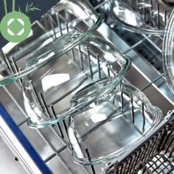 Glasschüssel 1365 Ml Bambusdeckel Verschließbar BPA-frei Größe M -Haushaltsgeräte Geschäft 10038271 yy 0005 logo