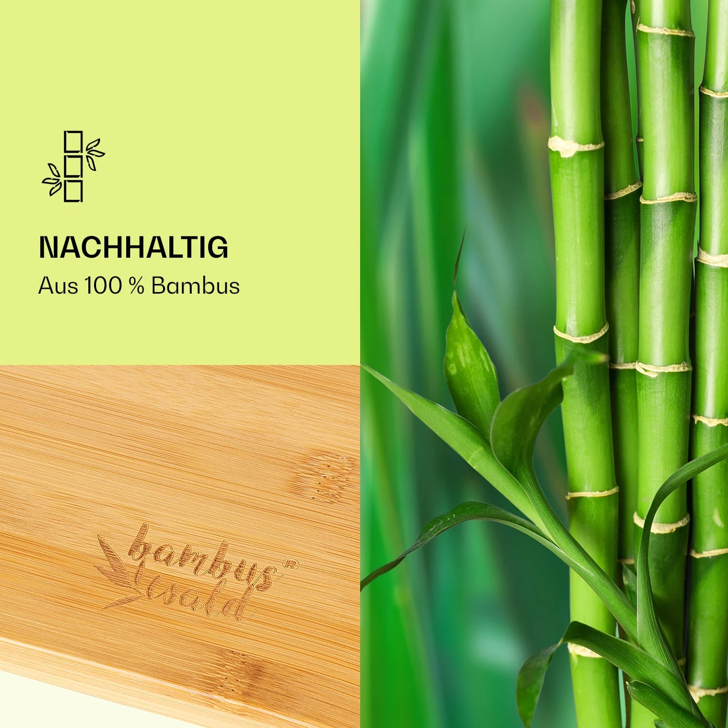 Design-Monitorhalter 52,5x10x24 Cm Belastbar Mit 12 Kg Bis 12" Bambus 3 Design-Monitorhalter 52,5x10x24 Cm Belastbar Mit 12 Kg Bis 12" Bambus – Bild 3