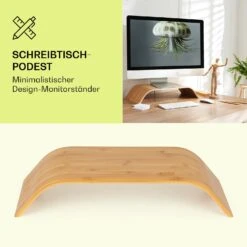 Design-Monitorhalter 52,5x10x24 Cm Belastbar Mit 12 Kg Bis 12" Bambus 10 Design-Monitorhalter 52,5x10x24 Cm Belastbar Mit 12 Kg Bis 12" Bambus -Haushaltsgeräte Geschäft 10038279 de 0005 logo