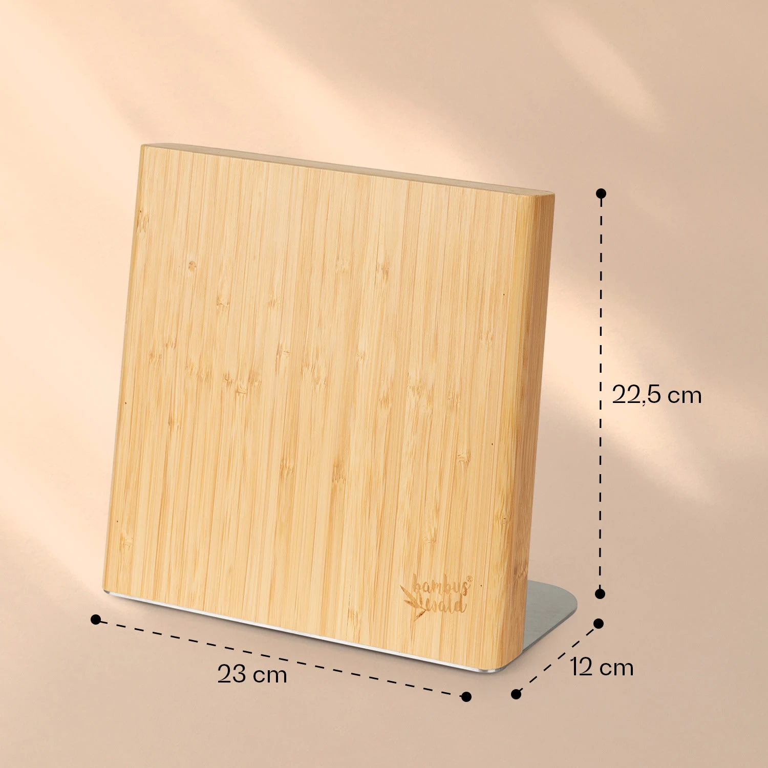 Messerblock Schräg, Magnetisch, Für 4-6 Messer, Bambus, Edelstahl 6 Messerblock Schräg, Magnetisch, Für 4-6 Messer, Bambus, Edelstahl – Bild 6
