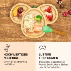 Kindergeschirr Bambusteller & Löffel 250 Ml Inkl. Saugnapf 18 X 18 Cm 9 Kindergeschirr Bambusteller & Löffel 250 Ml Inkl. Saugnapf 18 X 18 Cm -Haushaltsgeräte Geschäft 10038291 de 0004 logo