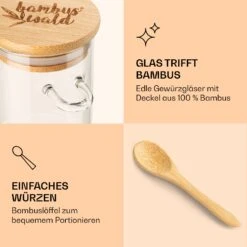 Gewürzgläser Mit Bambuslöffel 6 Stück Je 200 Ml Luftdicht -Haushaltsgeräte Geschäft 10038292 de 0005 logo