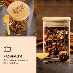 Gewürzgläser Mit Bambuslöffel 6 Stück Je 200 Ml Luftdicht -Haushaltsgeräte Geschäft 10038292 de 0006 logo