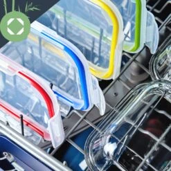 Lunchboxen Mit Unterteilung 4er-Set Je 1040 Ml 3 Fächer Auslaufsicher -Haushaltsgeräte Geschäft 10038293 yy 0006 logo