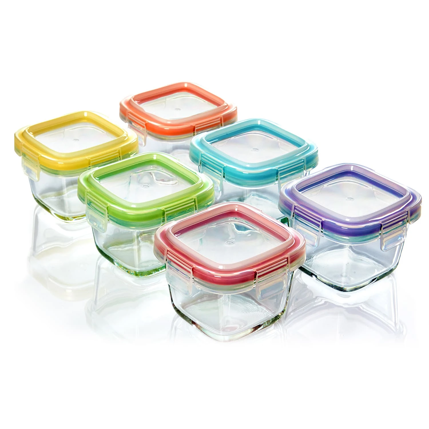 Mini Frischhaltedosen 6er-Set Je 160ml Spülmaschinenfest Auslaufsicher 1 Mini Frischhaltedosen 6er-Set Je 160ml Spülmaschinenfest Auslaufsicher