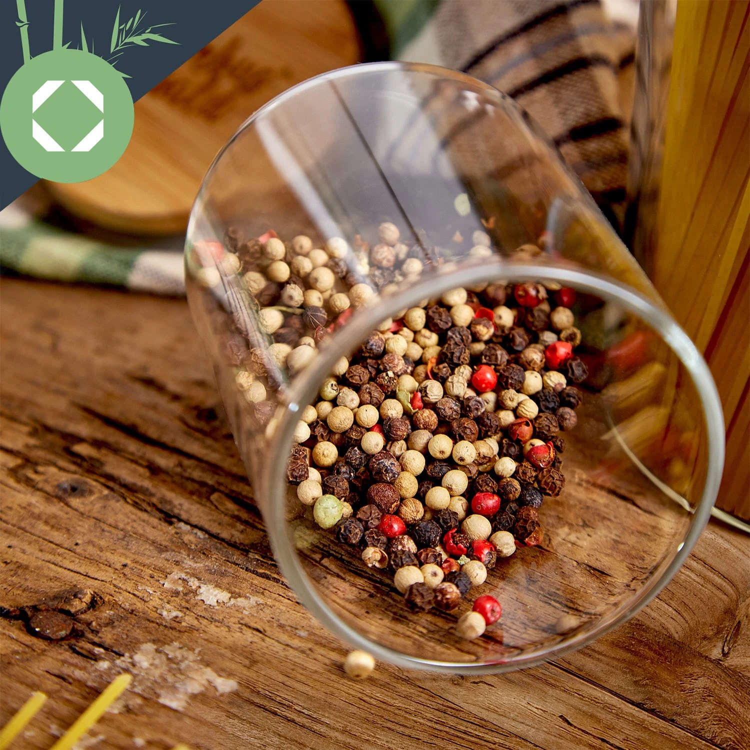 Runde Gläser Bambusdeckel 10 Stück Je 150 Ml Luftdicht 4 Runde Gläser Bambusdeckel 10 Stück Je 150 Ml Luftdicht – Bild 4