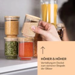 Gewürzgläser Bambusdeckel 10 Stück Je 150 Ml Luftdicht Stapelbar 11 Gewürzgläser Bambusdeckel 10 Stück Je 150 Ml Luftdicht Stapelbar -Haushaltsgeräte Geschäft 10038311 de 0006 logo