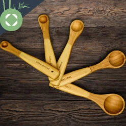 Messlöffel-Set Back- Und Kochbesteck Ideales Abmessen 5er-Set Bambus -Haushaltsgeräte Geschäft 10038313 yy 0004 logo