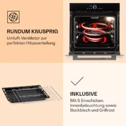 Illuminosa Smart Einbaubackofen 2800W 11 Funktionen App-Steuerung -Haushaltsgeräte Geschäft 10038335 de 0006 logo