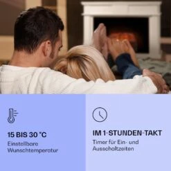 Kamini FXL 2G Elektrischer Kamin Kamineinsatz 1800 W LED-3D-Flammenillusion -Haushaltsgeräte Geschäft 10038365 de 0004 logo