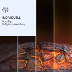 Kamini FXL 2G Elektrischer Kamin Kamineinsatz 1800 W LED-3D-Flammenillusion -Haushaltsgeräte Geschäft 10038365 de 0005 logo