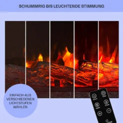 Kamini FXL 2G Elektrischer Kamin Kamineinsatz 1800 W LED-3D-Flammenillusion -Haushaltsgeräte Geschäft 10038365 de 0008 usp