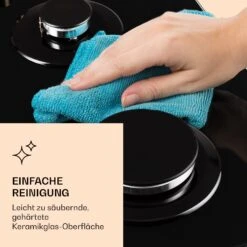 Victoria Domino Gaskochfeld 2-flammig Sabaf-Brenner Glaskeramik Retro-Look -Haushaltsgeräte Geschäft 10038374 de 0007 logo