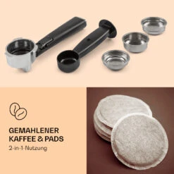 Pausa Espressomaker 1350 Watt 20 Bar Druck Wassertank: 1,4 Liter Edelstahl 10 Pausa Espressomaker 1350 Watt 20 Bar Druck Wassertank: 1,4 Liter Edelstahl -Haushaltsgeräte Geschäft 10038393 de 0003 logo