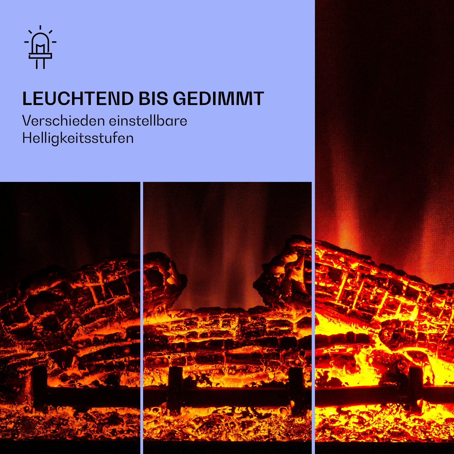 Beerenberg Elektrischer Kamin 1800 W 10 Bis 30 °C Fernbedienung 5 Beerenberg Elektrischer Kamin 1800 W 10 Bis 30 °C Fernbedienung – Bild 5