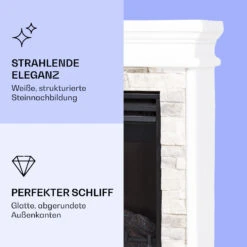 Nevis Peak Elektrischer Kamin 1800 W Heizfunktion 10 Bis 30 °C Fernbedienung -Haushaltsgeräte Geschäft 10038399 de 0003 logo