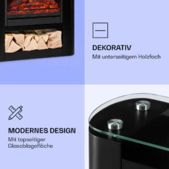 Studio 5 Arc Elektrokamin 1800 W LED-Flammen Heizlüfter Fernbedienung -Haushaltsgeräte Geschäft 10038401 de 0005 logo