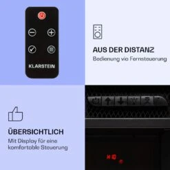 Studio 10 Arc Elektrokamin 1800 W LED-Flammen Heizlüfter Fernbedienung -Haushaltsgeräte Geschäft 10038403 de 0003 logo