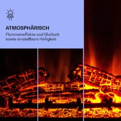 Studio 10 Arc Elektrokamin 1800 W LED-Flammen Heizlüfter Fernbedienung -Haushaltsgeräte Geschäft 10038403 de 0004 logo