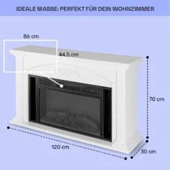 Saint Helens Elektrokamin 1900 W LED-Technik Fernbedienung -Haushaltsgeräte Geschäft 10038615 de 0005 usp