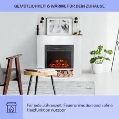 Loloru Elektrokamin Heizlüfter 900/1800W Wochentimer Fernbedienung -Haushaltsgeräte Geschäft 10038631 de 0004 usp