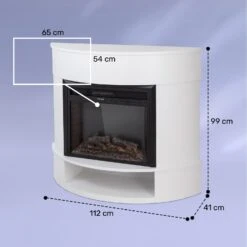 Loloru Elektrokamin Heizlüfter 900/1800W Wochentimer Fernbedienung -Haushaltsgeräte Geschäft 10038631 yy 0008 dimensions