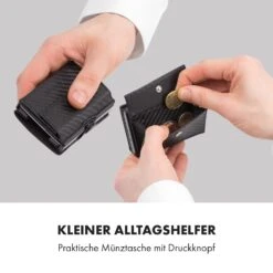 Coin Pocket Mit RFID-Schutzkarte Für ZNAP Slim Wallets 8 Und 12 Druckknopf -Haushaltsgeräte Geschäft 10038682 de 0003 logo