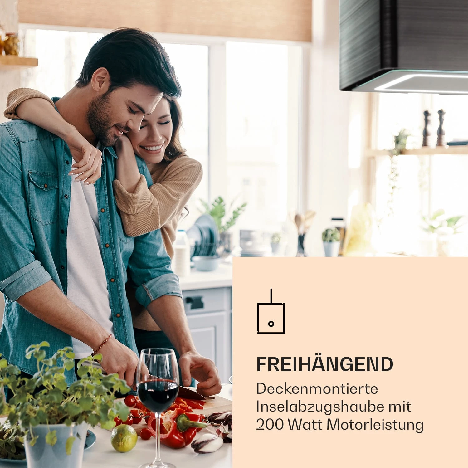 Futurelight Smart Inselabzugshaube Umluft 420m³/h LED Edelstahl 2 Futurelight Smart Inselabzugshaube Umluft 420m³/h LED Edelstahl – Bild 2