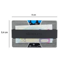 NANO Slim Wallet Geldbörse Extra-flach 12 Karten Münzfach Aluminium -Haushaltsgeräte Geschäft 10038720 yy 0008 logo