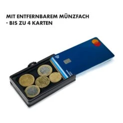 ZNAP Slim Wallet 8 Karten Münzfach 8 X 1,5 X 6 Cm (BxHxT) RFID-Schutz -Haushaltsgeräte Geschäft 10038751 de 0005 logo