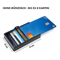 ZNAP Slim Wallet 8 Karten Münzfach 8 X 1,5 X 6 Cm (BxHxT) RFID-Schutz -Haushaltsgeräte Geschäft 10038751 de 0007 logo