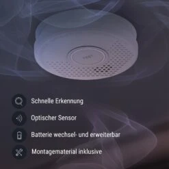 Rauchmelder DOF29 Kunststoff Warnsignal: 85 DB 9V Batteriebetrieben -Haushaltsgeräte Geschäft 10038758 de 0003 logo