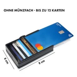 ZNAP Slim Wallet 12 Karten Münzfach 8 X 1,8 X 6 Cm (BxHxT) RFID-Schutz -Haushaltsgeräte Geschäft 10038768 de 0007 logo