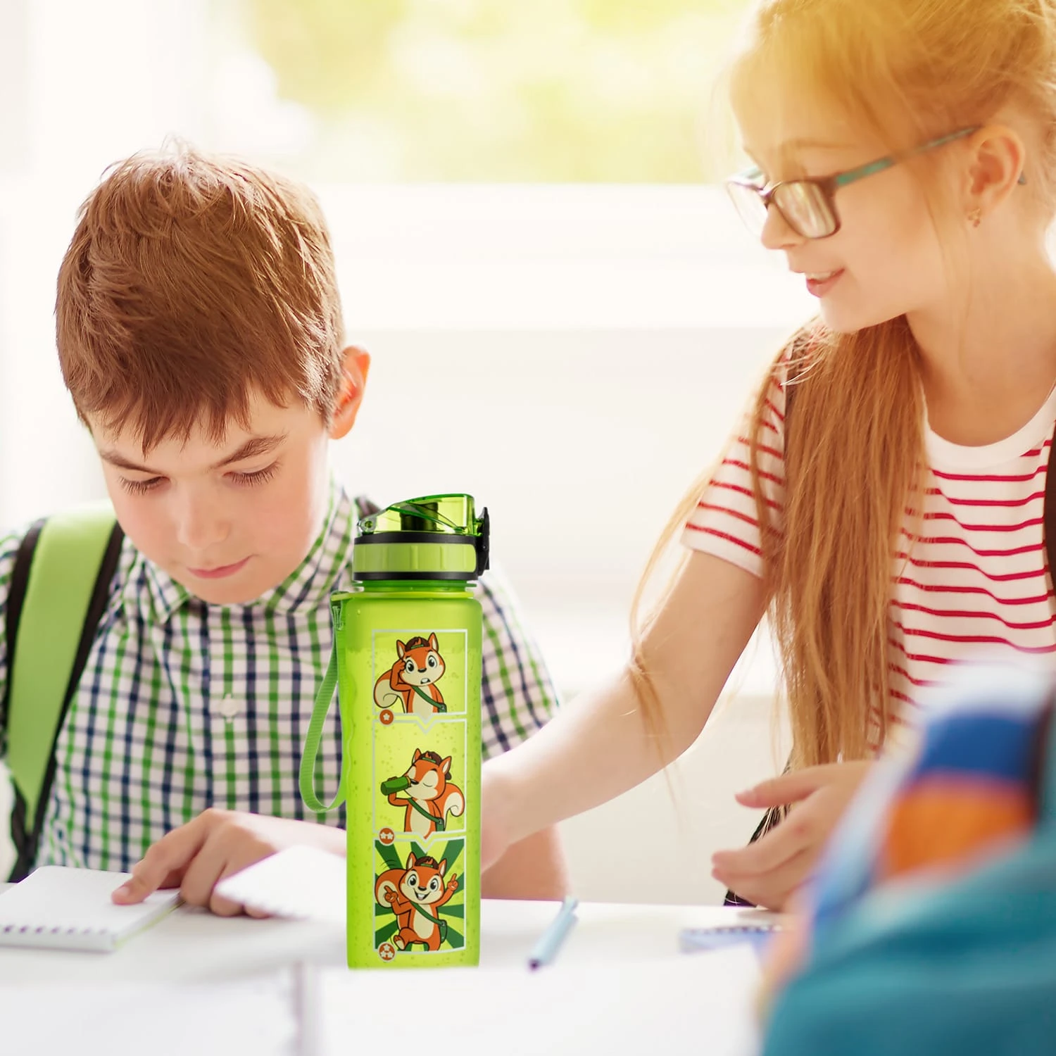 Lyseren Kindertrinkflasche 600 Ml Trinkskala Auslaufsicher Fruchtfilter 2 Lyseren Kindertrinkflasche 600 Ml Trinkskala Auslaufsicher Fruchtfilter – Bild 2