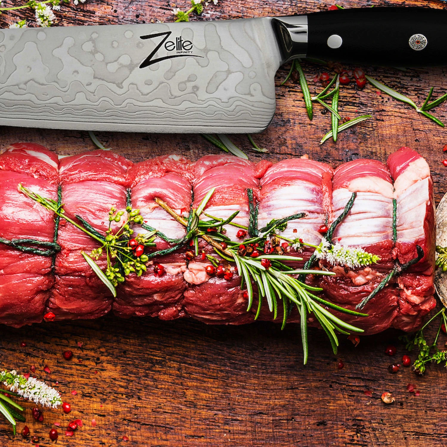 Executive-Plus Serie 10" Kochmesser 61 HRC Damaszenerstahl 4 Executive-Plus Serie 10" Kochmesser 61 HRC Damaszenerstahl – Bild 4