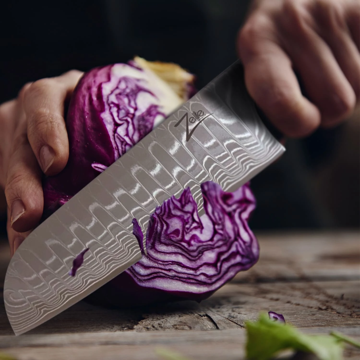 Infinity Wave 7" Santokumesser 61 HRC Damaszenerstahl 3 Infinity Wave 7" Santokumesser 61 HRC Damaszenerstahl – Bild 3