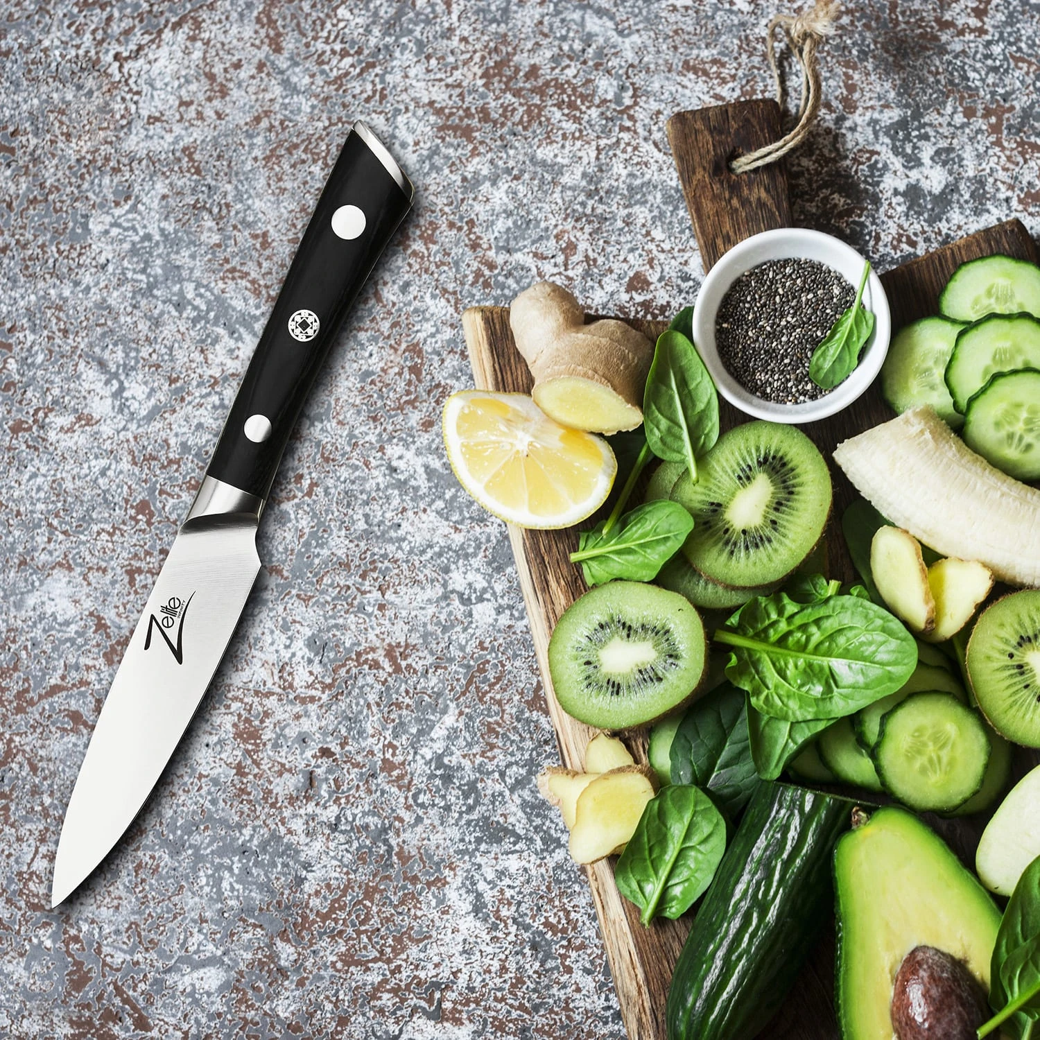 Razor-Edge Serie 4" Schälmesser 59 HRC Edelstahl 4 Razor-Edge Serie 4" Schälmesser 59 HRC Edelstahl – Bild 4