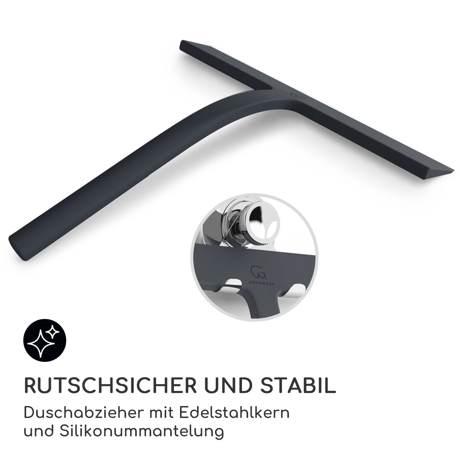 Blaze Duschabzieher 23 Cm Silikonumhüllung Edelstahlkern Modernes Design 2 Blaze Duschabzieher 23 Cm Silikonumhüllung Edelstahlkern Modernes Design – Bild 2