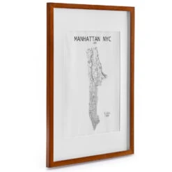 Kenton Bilderrahmen Rechteckig DIN A2 Passepartout Plexiglas