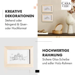 Edinburgh Bilderrahmen 3er-Set Rechteckig 14 X 9 Cm Fotos Passepartout Holz -Haushaltsgeräte Geschäft 10039276 de 0003 usp