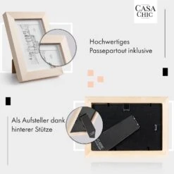 Edinburgh Bilderrahmen 3er-Set Rechteckig 14 X 9 Cm Fotos Passepartout Holz -Haushaltsgeräte Geschäft 10039276 de 0004 usp