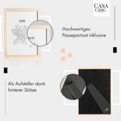 Edinburgh Bilderrahmen Rechteckig A4 28,8 X 20 Cm Fotos Passepartout Echtholz -Haushaltsgeräte Geschäft 10039277 de 0004 usp