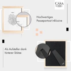 Edinburgh Bilderrahmen Rechteckig 20 X 25 Cm Fotos Passepartout Echtholz -Haushaltsgeräte Geschäft 10039281 de 0004 usp