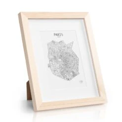 Edinburgh Bilderrahmen Rechteckig 20 X 25 Cm Fotos Passepartout Echtholz